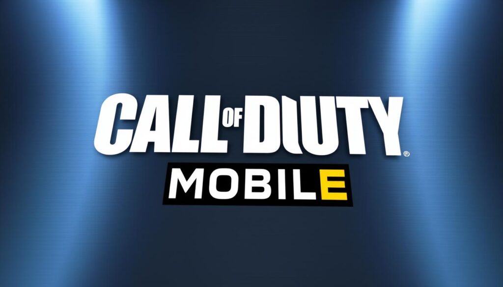 A high-resolution, detailed image of the Call of Duty Mobile game logo and app icon, displayed against a sleek, modern background. The logo should be prominently featured in the center, with a crisp, clean design and vibrant colors that capture the essence of the popular mobile shooter game. The background should have a subtle gradient or textures that complement the logo, creating a visually striking and professional-looking composition. The lighting should be natural and evenly distributed, highlighting the details of the logo and icon. The camera angle should be slightly elevated, giving the image a sense of depth and perspective.